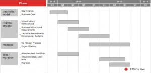 T2S-Timeline, wie sie Severn empfiehlt. Bild: Severn Consultancy GmbH