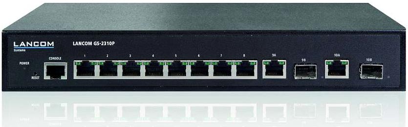 Lancoms GS-2310P soll Ethernet-Geräte (wie z.B. IP-Telefone & co) mit bis zu 130 Watt kumulierter Stromaufnahme versorgen können.