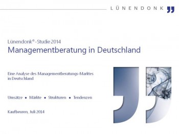 Lünendonk-Studie 2014 "Managementberatung in Deutschland". Quelle: Lünendonk