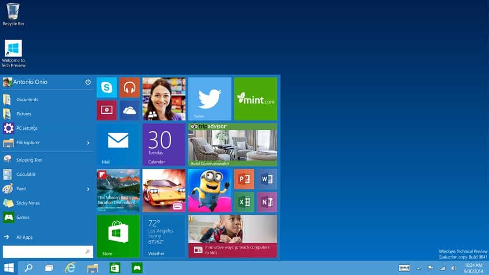 Windows 10 - die Rückkehr des StartmenüsMicrosoft