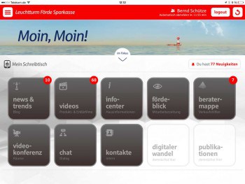 Die iPAD-App der Förde Sparkasse