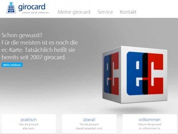 Die neue Website soll unter anderem erklären, das die ec-Karte doch eigenltich schon seit 2007 in girocard umbenannt wurde.EURO Kartensysteme