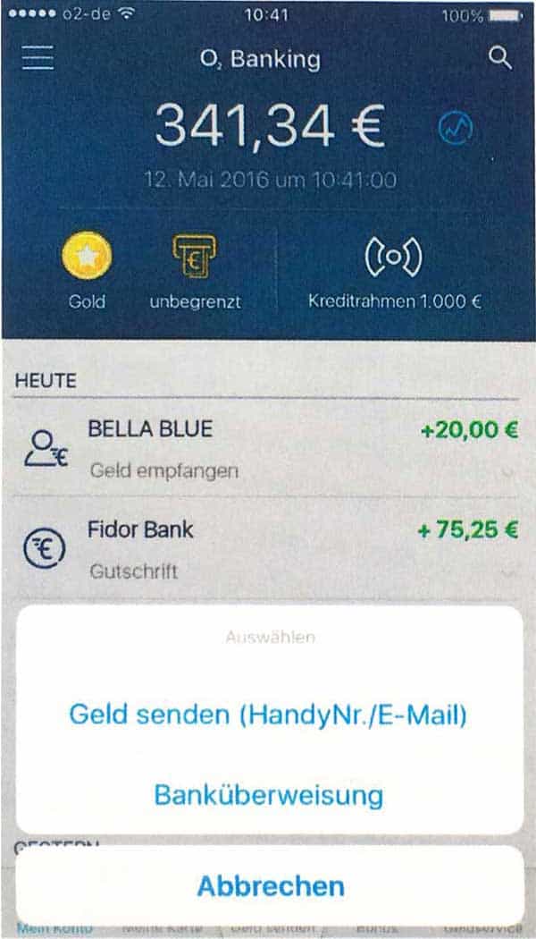Fidor echtzeit überweisung
