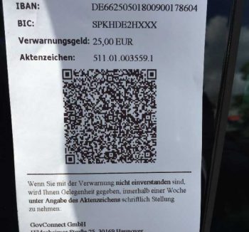 Künftig möglich: Knöllchen schnell per QR-Code bezahlenGovConnect