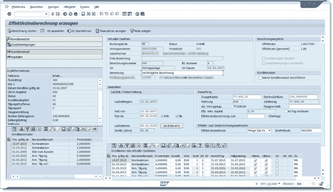 Rechtskonforme Effektivzinsberechnung Fur Sap Darlehensverwaltung Per Virtuellem Darlehen It Finanzmagazin