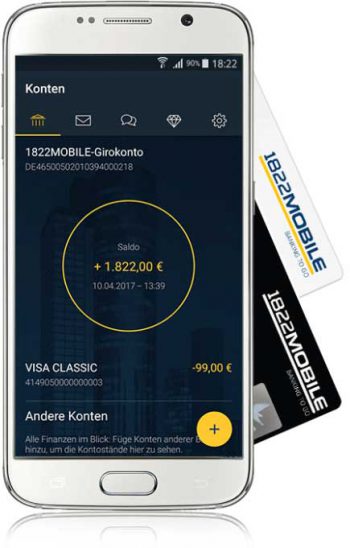 1822mobile ist bereits eine Sparkassen-Direktbank