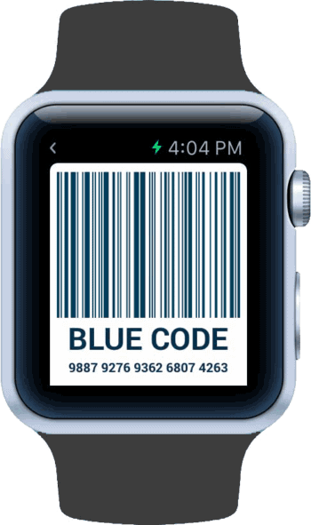 Blue Code auf der Apple Watch