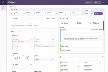 Screenshot Workspaces for Retail Banking (Avoka)