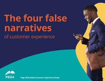 Die Studie: The four false narratives of customer experience von Pegasystems