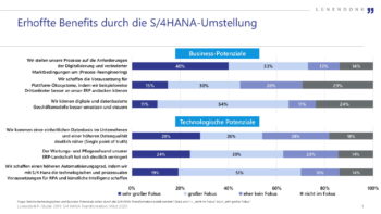 Was sich IT-Verantwortliche aus dem Umstieg auf S/4 HANA versprechen. <q>Lünendonk