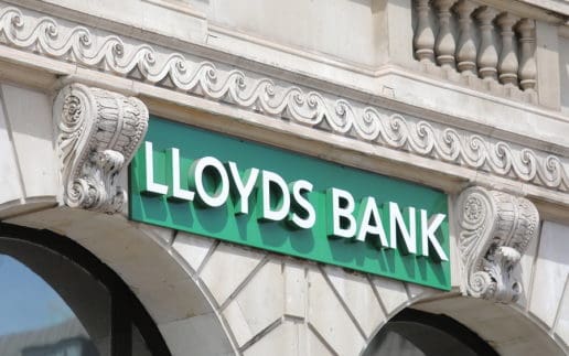 London England – June 1, 2019: Lloyds Bank Sign Uk