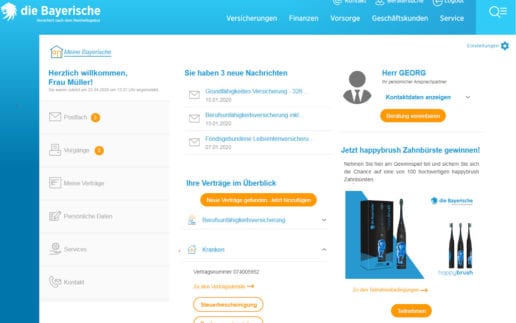 Vertragsmanager Meine Bayerische