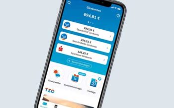Die Abbildung zeigt die Benutzeroberfläche einer Multibanking-App, die Kontoinformationen der Sparda-Bank BW sowie anderer Banken anzeigt. Die App bietet Funktionen wie Finanzmanager und Gutscheinmanager, um den Nutzern eine intuitive Verwaltung ihrer Finanzen zu ermöglichen.