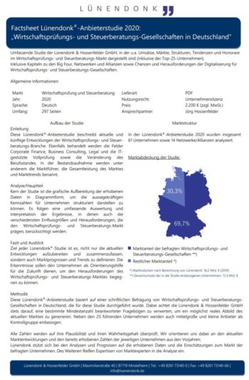 Factsheet zur Lünendonk & Hossenfelder-Studie 