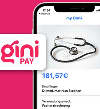 Gini-Pay: Arztrechnungen beim Einreichen mit der Bank bezahlen