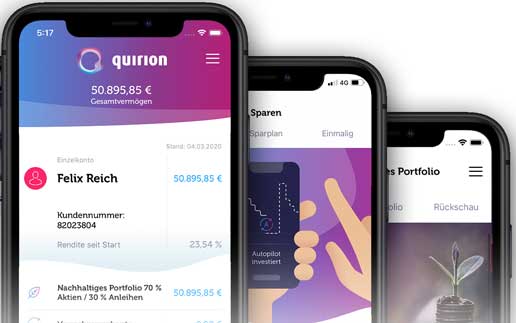 Robo-Advisor für das Girokonto bietet Zah­lungs­strom­ana­ly­se; Umsetzung bei Quirion per BanksAPI