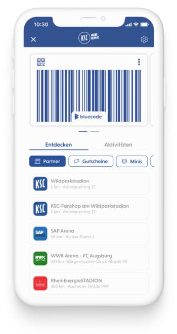 Bluecode bei immer mehr Vereinen