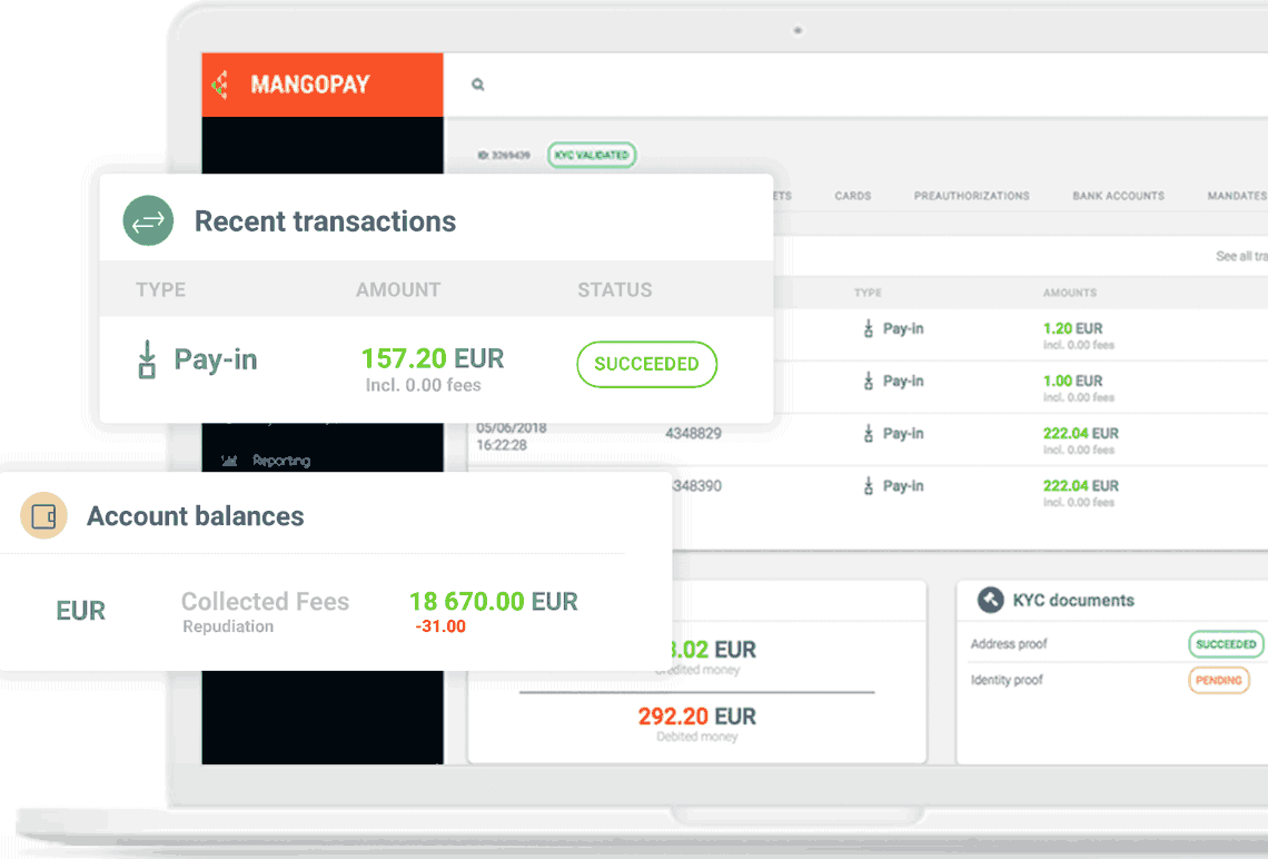 Frontend Zahlungsplattform Mangopay