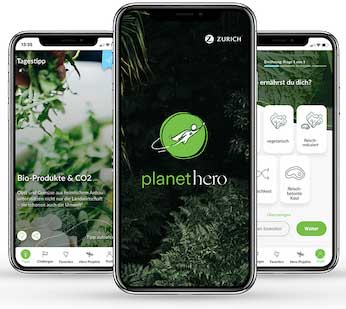 Zurich entwickelt mit adesso die Umweltschutz-App „Planet Hero“
