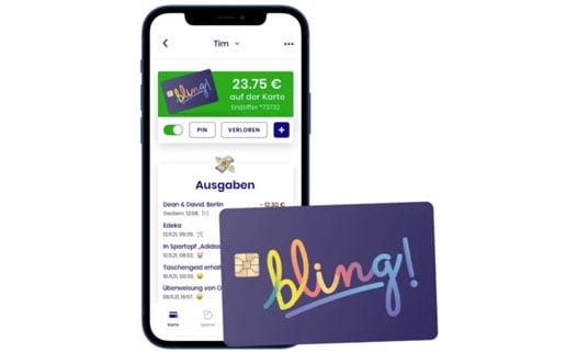 Banking-App für die Banker von Morgen – Bling Card und Treezor schulen Kinder im Umgang mit Geld