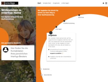 Das Home-Portal von Interhyp ist nun um einen digitalen Baustein erweitert – zumindest im Zusammenspiel mit der Münchner Hypothekenbank<Q>Interhyp