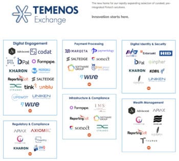 Der Marktplatz ist zum Start bereits gut bestückt: 50 Fintechs nehmen teil. <Q>Temenos