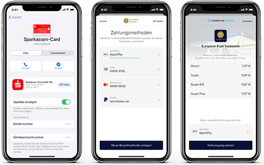 Tanken per Apple Pay – via S-Payment, Payone, Pace ... mit der girocard