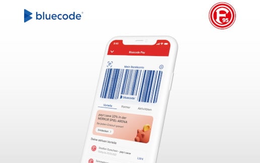 Bei Fortuna Düsseldorf bezahlen mit Bluecode