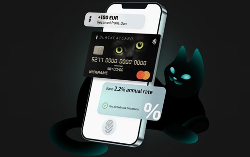 Blackcatcard – bei dieser Neobank gibt es 2,2 % Zinsen und kostenlose Konten ab 16 Jahren