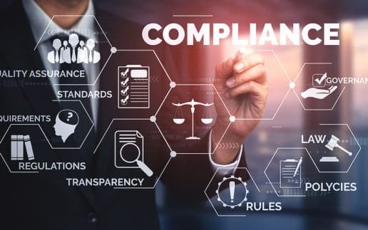 Compliance Rule Law And Regulation Graphic Interface For Busines
