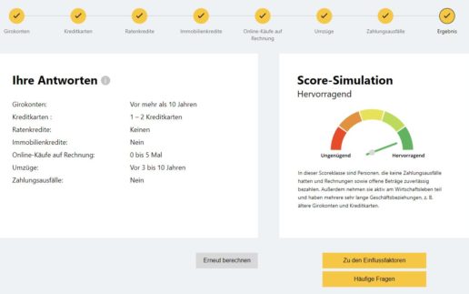 Schufa Score Simulator