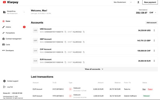 Klarpay bringt 13 neue IBAN-Währungskonten für Geschäftskunden