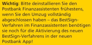 Alles klar? <Q>postbank.de