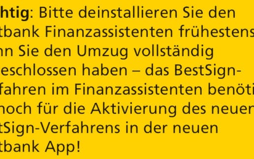 Deinstallieren_Postbank