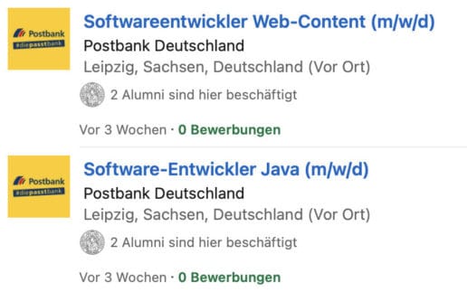 Stellenausschreibung_Postbank