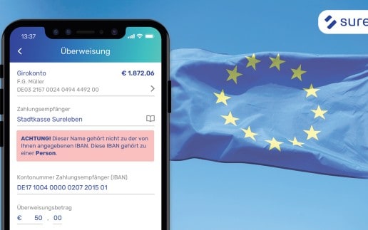 SurePay kündigt EU-Gesamtlösung für IBAN-Name Check an