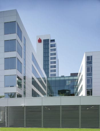 Die Zentrale der Finanz Informatik in Frankfurt/Main. <Q>Finanz Informatik