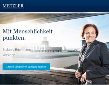 Website Bankhaus Metzler