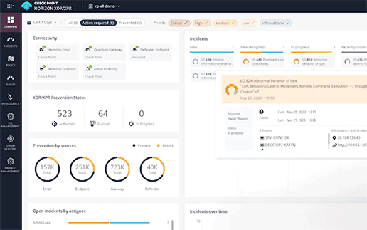 Check Point integriert Security-Lösung Horizon XDR/XPR in Microsoft Defender for Endpoint