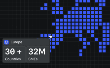 Finmid Grafik zur Expansion in 30 europäische Länder.