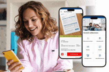 Versicherungskammer App mit Gini Schnittstelle zu der Sparkassen App.