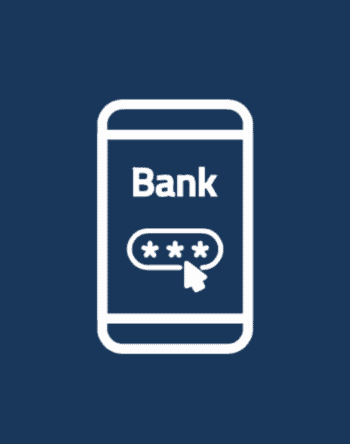 finAPI Pay by Bank Grafik auf dunkelblauem Hintergrund.