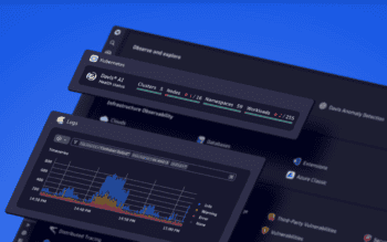 Dynatrace Plattform Ausschnitte auf blauem Hintergrund. Commerzbank setzt auf Dynatrace.