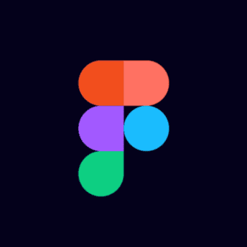 Figma Logo auf schwarzem Hintergrund