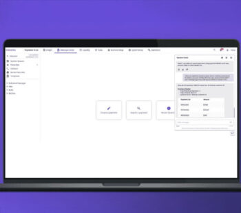 Die Benutzeroberfläche von Finastra zeigt das Tool OperatorAssist zur Verwaltung von Zahlungsfehlern. Wichtige Funktionen wie „Zahlung erstellen“ und „Zahlung suchen“ sind deutlich sichtbar. Ein Informationsfeld bietet Unterstützung bei der Fehlerbehebung.