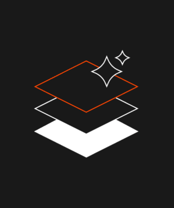 Die Grafik illustriert mehrere übereinanderliegende Ebenen in unterschiedlichen Farben, ergänzt durch grafische Elemente, die einen dynamischen Eindruck vermitteln. Diese Darstellung könnte die innovative Prozessplattform von Puntus für KRITIS Unternehmen im DACH-Raum symbolisieren.