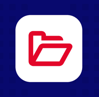 Das Bild zeigt ein Icon, das zwei rote Ordner auf weißem Hintergrund darstellt. Dieses Symbol könnte im Kontext der Smart InsurTech-Anwendung verwendet werden, um die Verwaltung von Dokumenten oder Verträgen zu visualisieren.