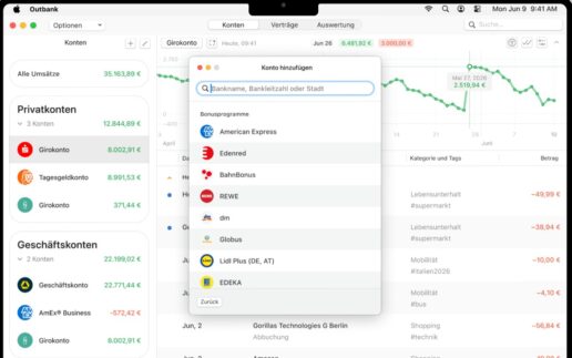 Finanzapp-Anbieter Outbank rollt ab sofort Version 4.0 seiner Multibanking-App aus.