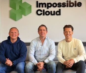 Das Team von Impossible Cloud: CTO Thomas Demoor, Co-Founder und CEO Kai Wawrzinek sowie Co-Founder und CEO Christian Kaul.